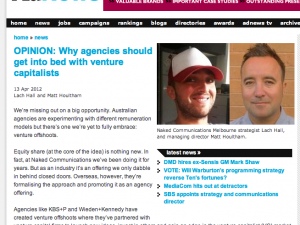 Why Agencies Should Get into Bed with VCs